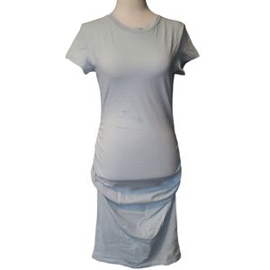 Laughido Maternity Maxi Dress Blue sz M